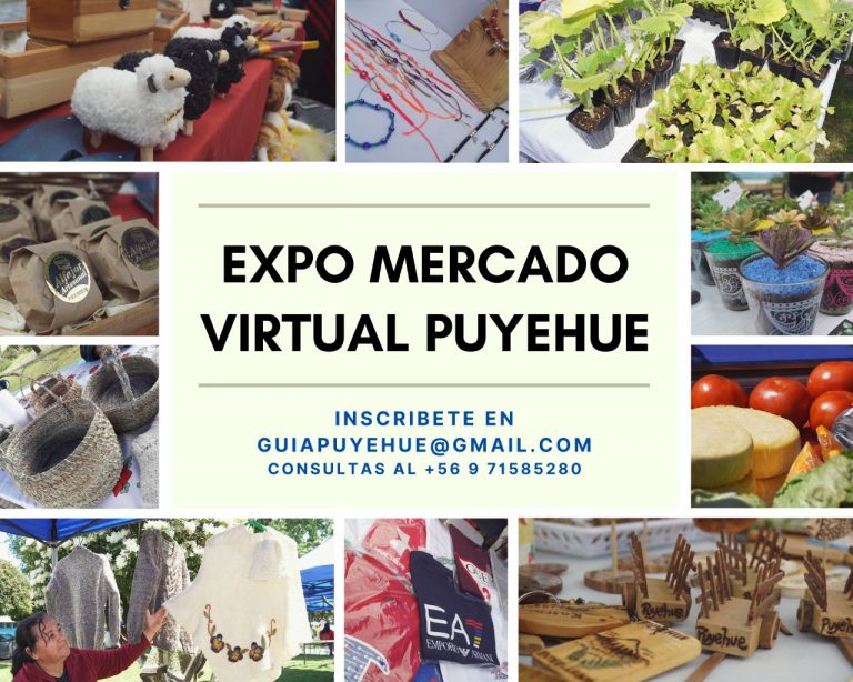 ATENCIÓN EMPRENDEDORES: MUNICIPIO ABRE INSCRIPCIONES A “EXPO MERCADO VIRTUAL PUYEHUE 2021”